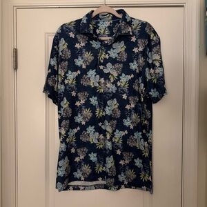 Johnnie O mens floral shirt size M